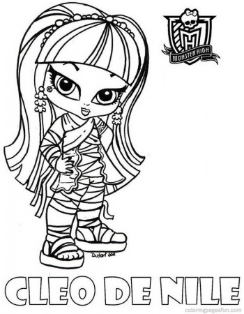 cleo coloring page super monsters - Clip Art Library
