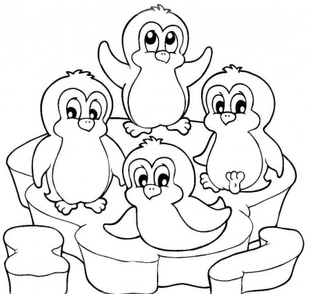 Christmas Penguin Coloring Pages To Print Penguin Coloring Pages ...