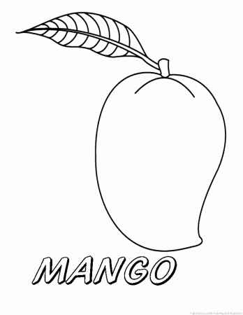 Mango Coloring Pages - Part 2