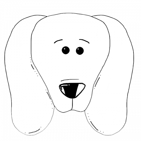 Dog Face Coloring Pages, Cute Dog Face Coloring Page Dog Coloring ...