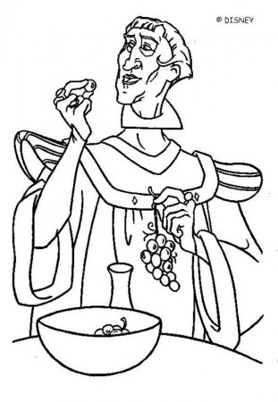 The Hunchback of Notre Dame coloring pages - Esmeralda and Phoebus 2