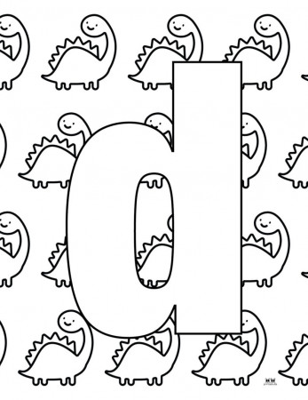 Letter D Coloring Pages - 15 FREE Pages | Printabulls