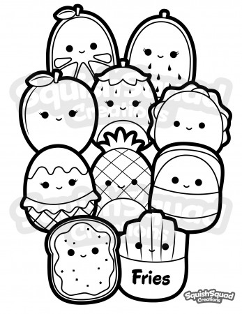 Squishmallow Coloring Page Printable Squishmallow Coloring - Etsy Finland