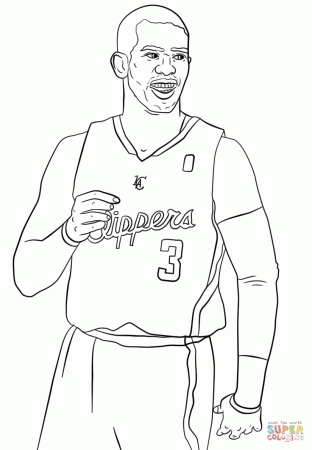 Chris Paul coloring page | Free ...