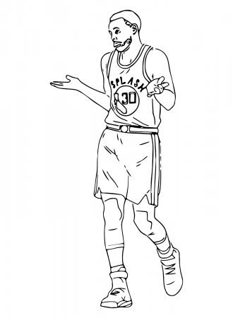 Print Stephen Curry Coloring Pages - Stephen Curry Coloring Pages - Coloring  Pages For Kids And Adults