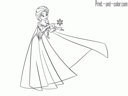 Frozen coloring pages | Print and Color.com