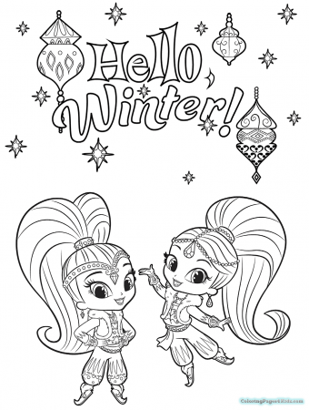 Shimmer And Shine Coloring Pages Printable - Coloring Pages ...