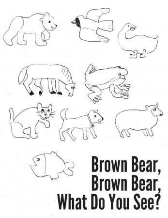 brown bear coloring pages. eric carle brown bear coloring pages ...