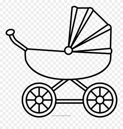 Baby Stroller Coloring Page Stock Illustration - Dibujo Coche De Bebe  Clipart (#137335) - PinClipart
