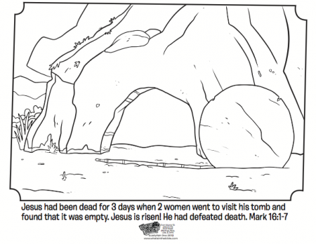 Empty Tomb - Bible Coloring Pages | What's in the Bible?