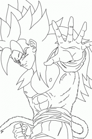 Goku Super Saiyan 4 Coloring Pictures - Coloring Pages for Kids ...