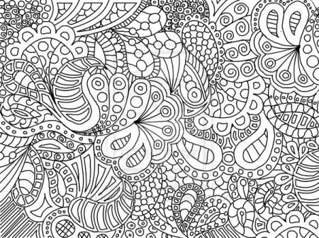 Doodle Art To Print And Color - Coloring Pages for Kids and for Adults