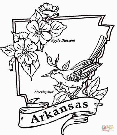 Arkansas coloring page | Free Printable Coloring Pages