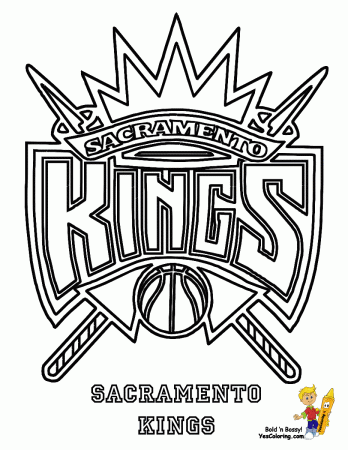 Sacramento Kings Logo Coloring Page