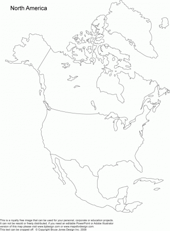 Best Photos of North America Map Coloring Page - Blank North ...