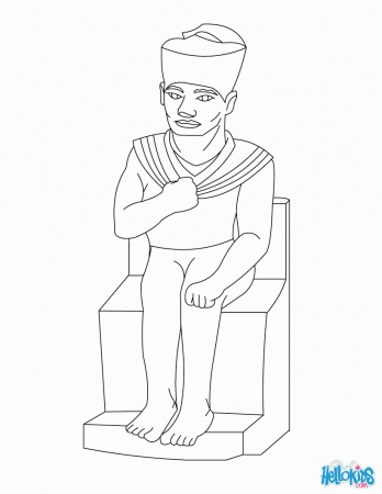 PHARAOH coloring pages - EGYPTIAN SARCOPHAGUS