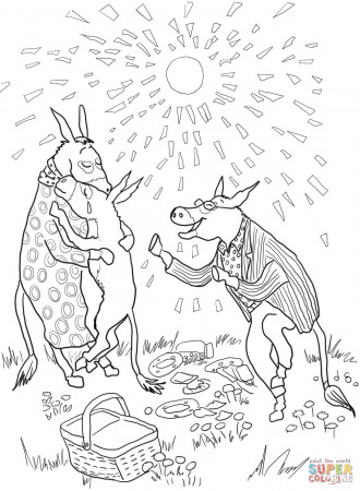 Sylvester And The Magic Pebble Coloring Page
