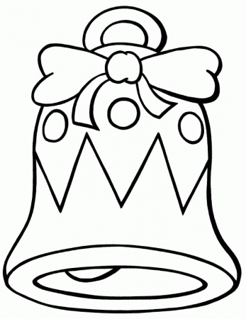 Coloring Pages For Christmas Bells - Coloring