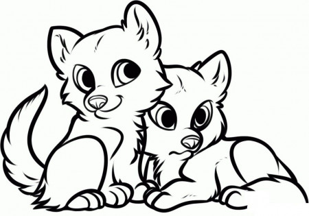 Cute Baby Animal Coloring Pages For Kids