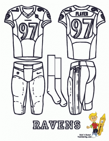 Nfl Coloring Pages Baltimore Ravens | Step ColorinG