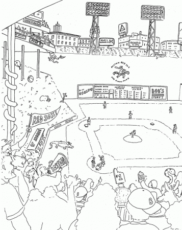 Red Sox Coloring Pages – South Shore Mamas