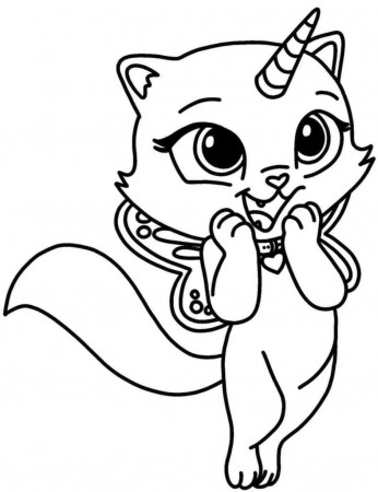 Unicorn Cat Coloring Pages | Free Coloring Pages