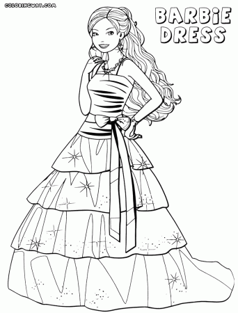 Fashion Dress Drawing - Coloring Home