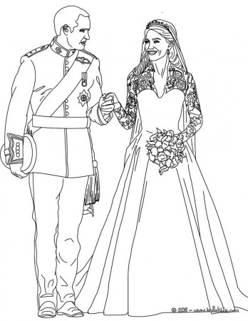 The royal wedding coloring pages - Hellokids.com