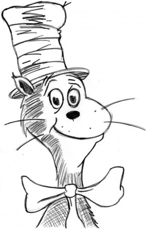 Cat In The Hat Coloring Page - Coloring Pages for Kids and for Adults
