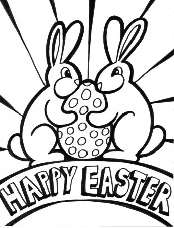 Free Printable Happy Easter Coloring Pages For Kids, toddlers ...