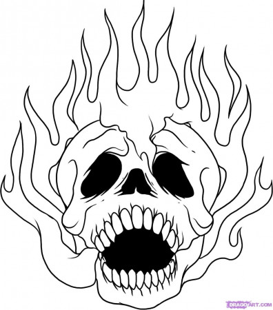 coloring pages of skulls - High Quality Coloring Pages