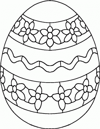 Easter Egg Coloring Pictures To Print - Coloring