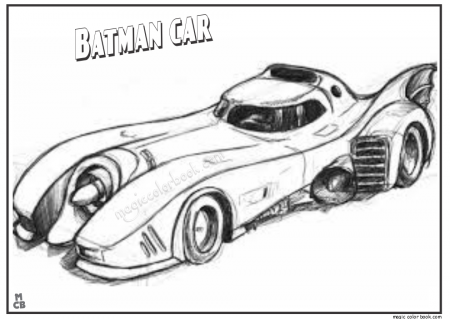 Related Batman Car Coloring Pages item-17900, Batmobile Coloring ...