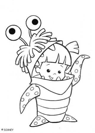 Monsters, Inc. coloring pages - Boo