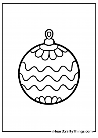 Printable Christmas Ornament Coloring Pages (Updated 2023)