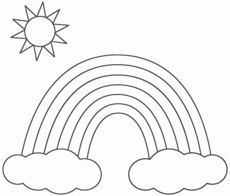 Rainbow Coloring Page | fresdvrlistscom