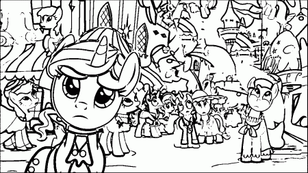 Pony Cartoon My Little Pony Coloring Page 006 | Wecoloringpage