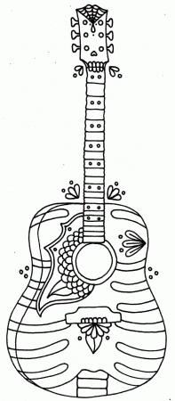 Guitar and Banjo Coloring Pages - Free & Printable Coloring Pages ...