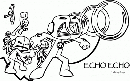 Echo Echo Ben 10 Alien Force Coloring Page | Wecoloringpage