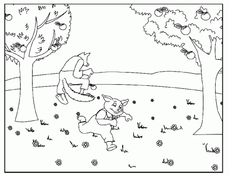 Coloring Pages - The Three Little Pigs 8