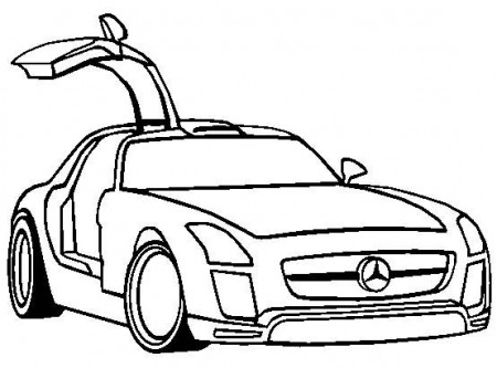 Car Coloring Pages Mercedes