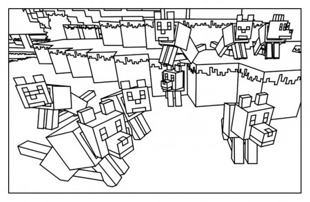 Minecraft free to color for kids - Minecraft Kids Coloring Pages
