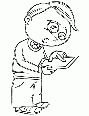 Tablet coloring pages | Coloring pages to download and print