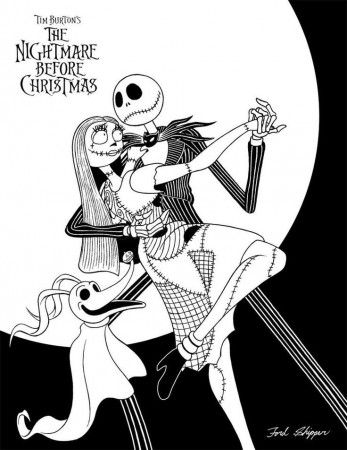 Nightmare Before Christmas Coloring Pages | arinbertgrill.com
