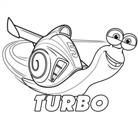 coloring page Turbo (Pixar) - Turbo | Cool coloring pages ...
