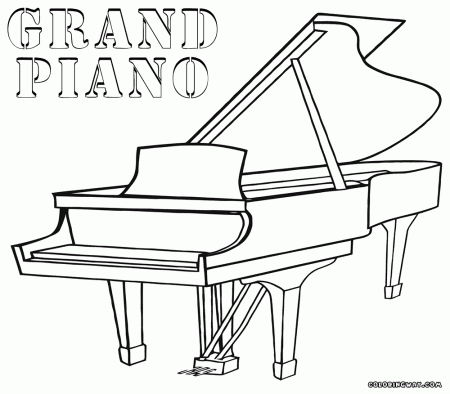Piano coloring pages | Coloring pages to download and print