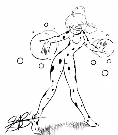 Ladybug And Cat Noir Printable Coloring Pages