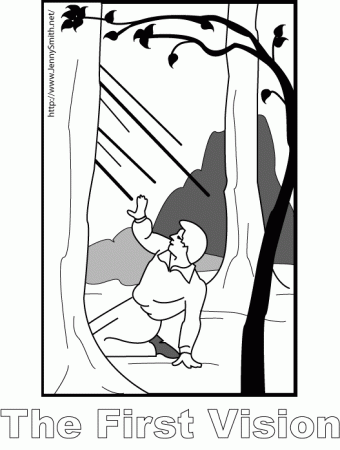 Mormon Share } First Vision - Coloring Sheet