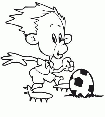 Soccer coloring pages 34 / Soccer / Kids printables coloring pages