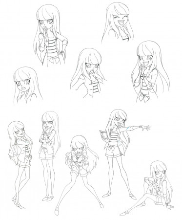 Lolirock characters coloring pages